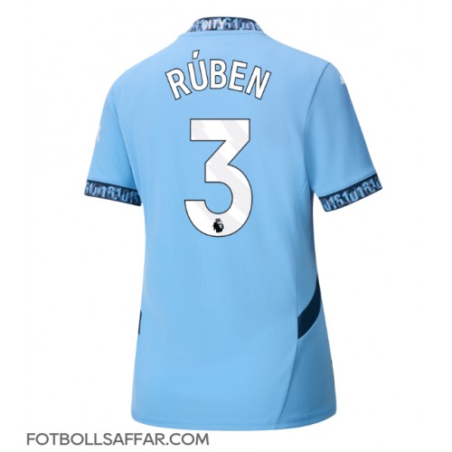 Manchester City Ruben Dias #3 Hemmatröja Dam 2024-25 Kortärmad